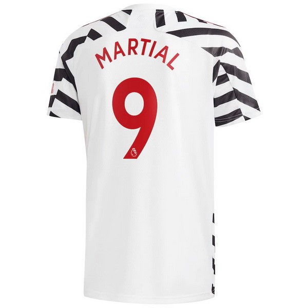 Maglia Manchester United NO.9 Martial 3ª 2020-2021 Bianco